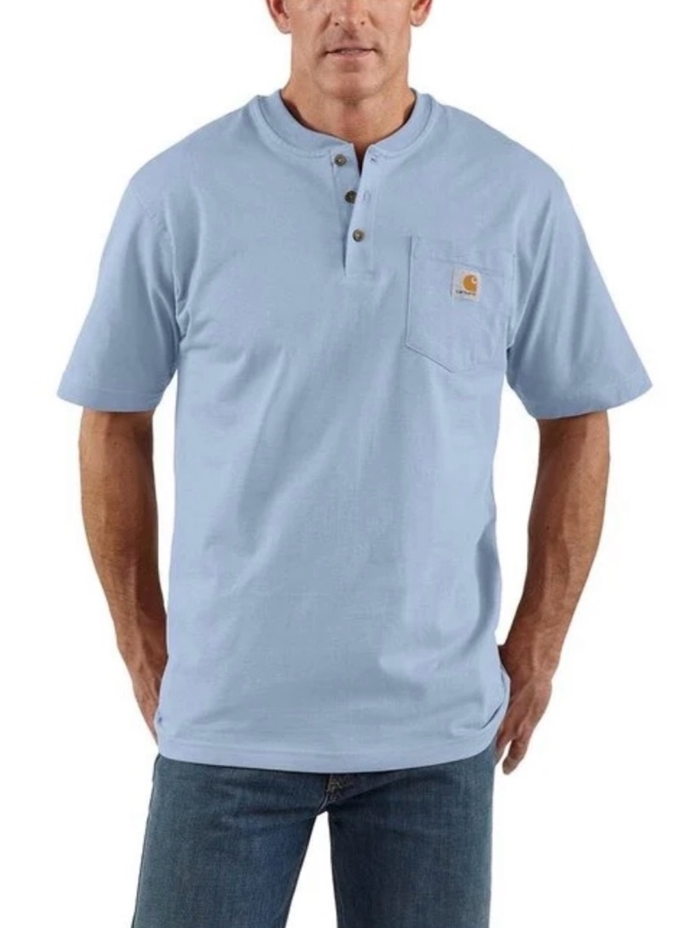 CARHARTT Short Sleeve Henley T-Shirt